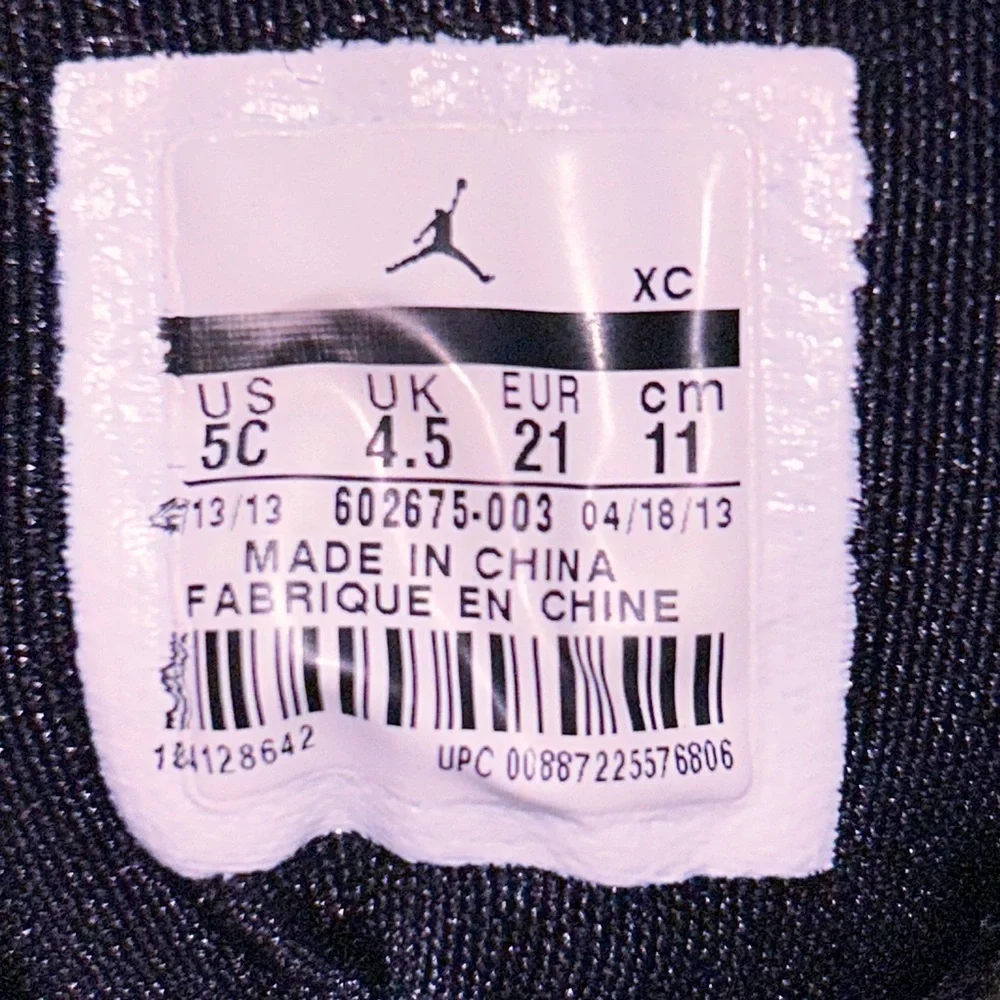 Nike Air Jordan Phase 23 Toddler Black/Gray Shoes Size 5C